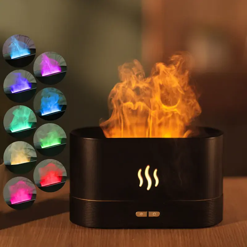 USB Desktop Flame Aroma Diffuser Humidifier